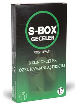 S-Box Özel Kayganlaştırıcılı Prezervatif 12li