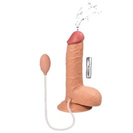 Caden's 19cm Sıvı Fışkırtmalı Titreşimli Ultra Realistik Penis Vibratör